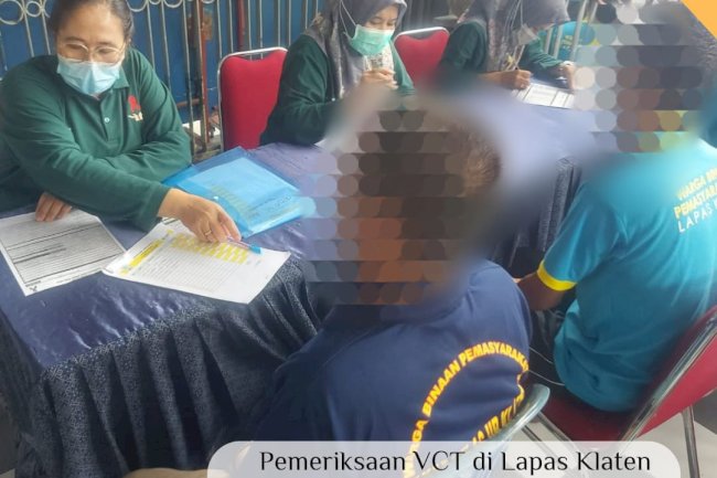 Pemeriksaan VCT di Lapas Klaten