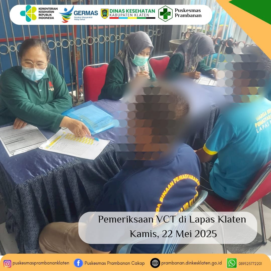 Pemeriksaan VCT di Lapas Klaten